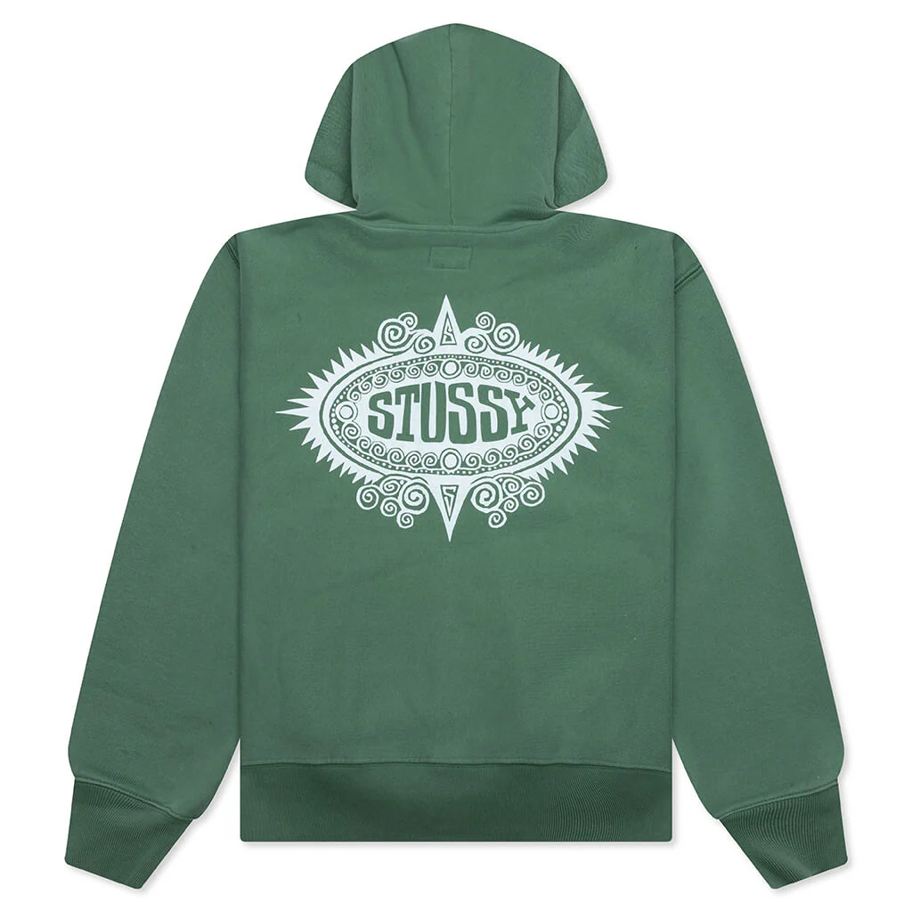 Mantra Zip Hoodie - Green - Image 2