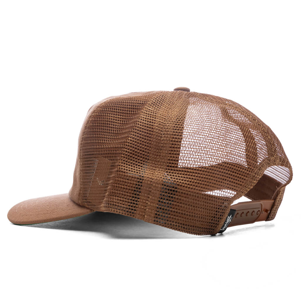 Md Big Stock Mesh Cap - Brown - Image 4