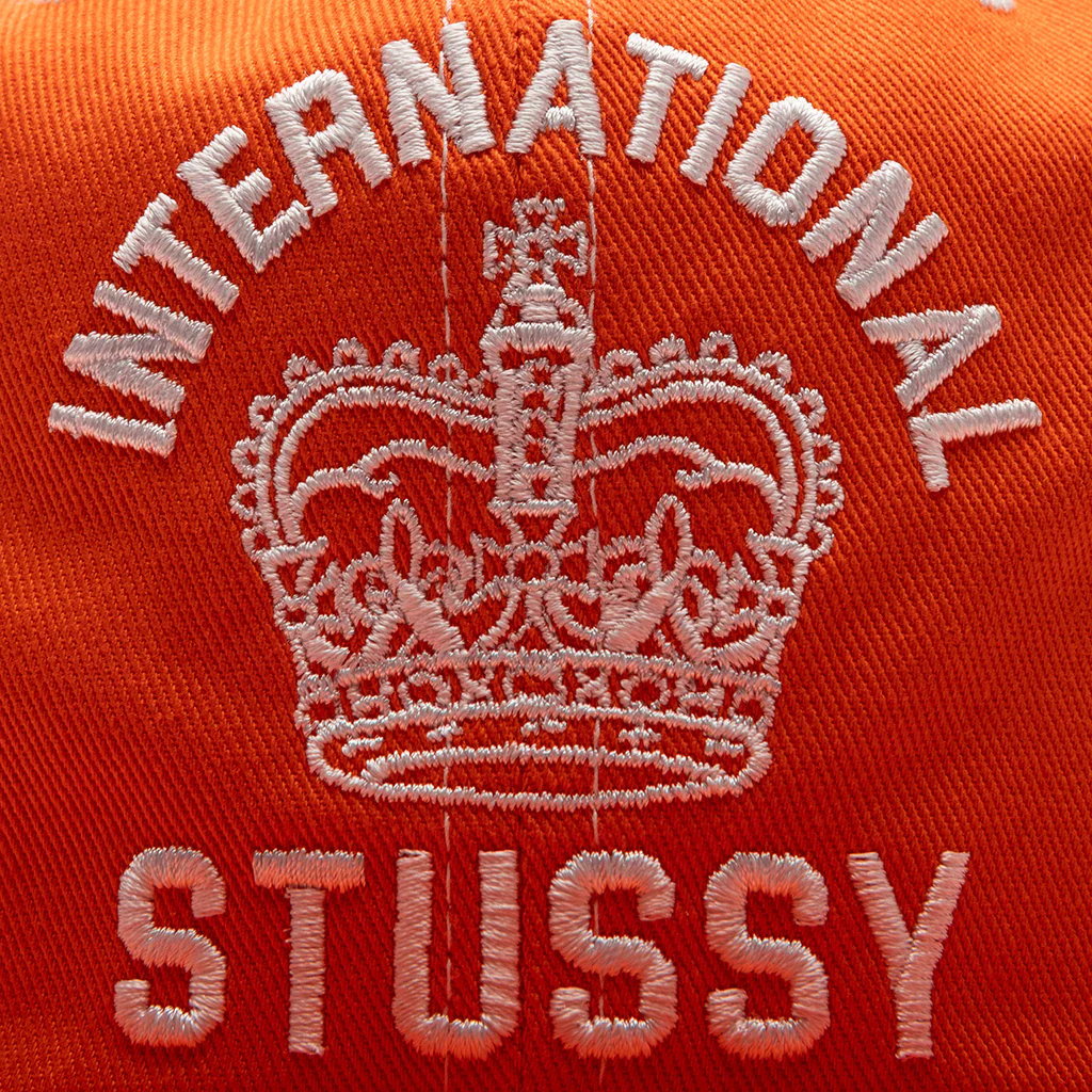 Mid International Crown Strapback Cap - Coral - Image 2