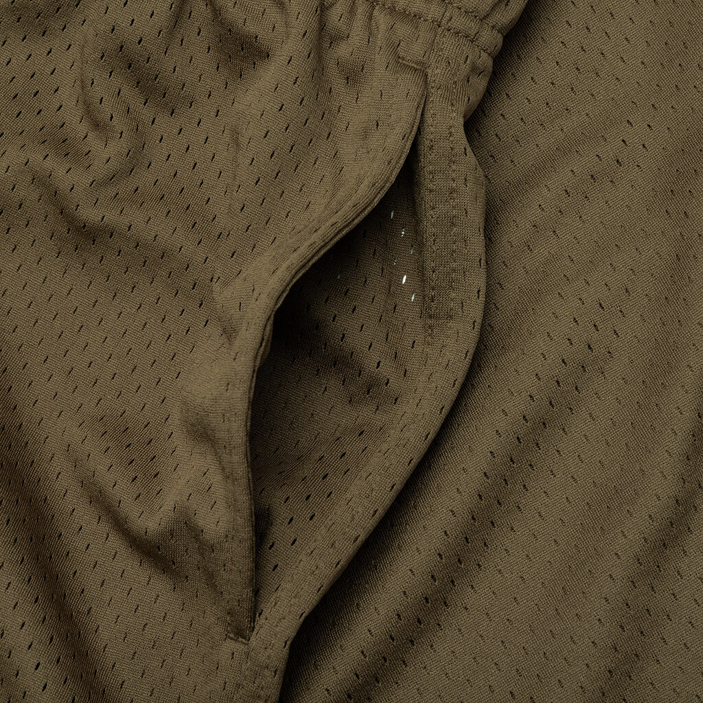 Mesh Basic Shorts - Olive - Image 3