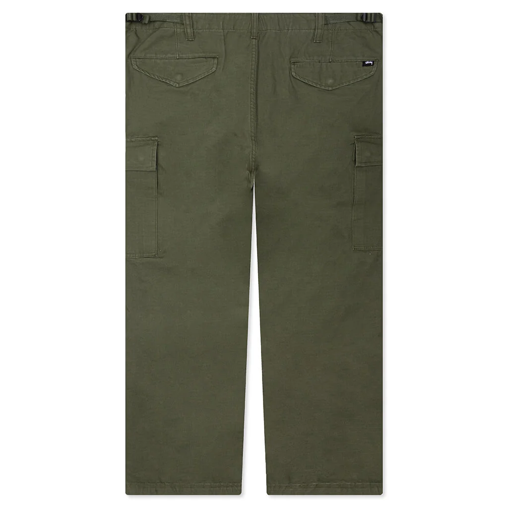 Military Cargo Pant Ripstop - Olive Green - Image 2