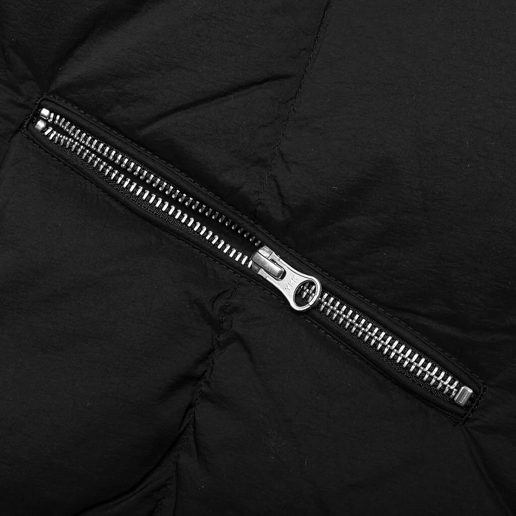 Nylon Down Puffer - Black - Image 4
