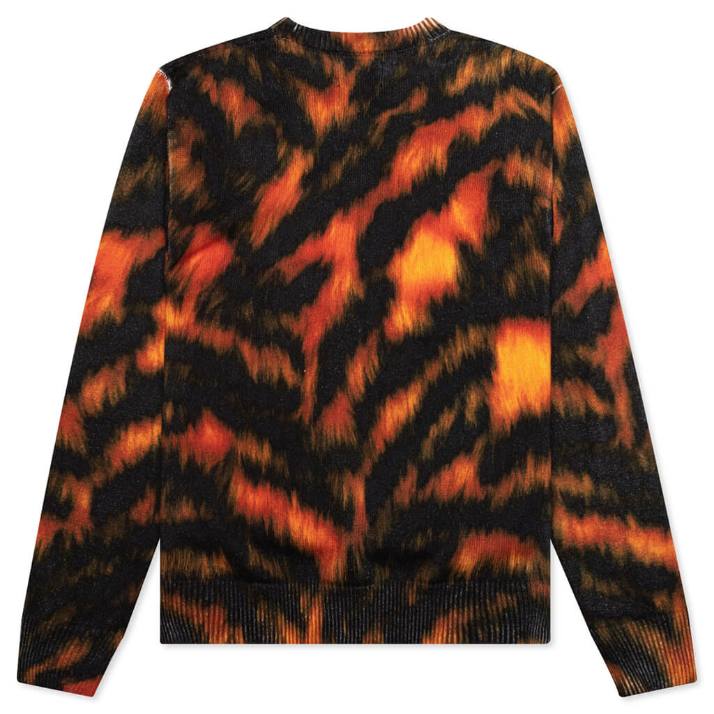Printed Fur Sweater - Tiger - Image 2