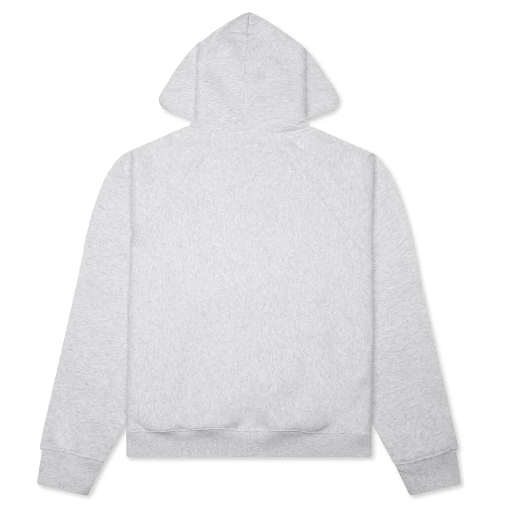 Raglan Zip Hoodie - Ash Heather - Image 2