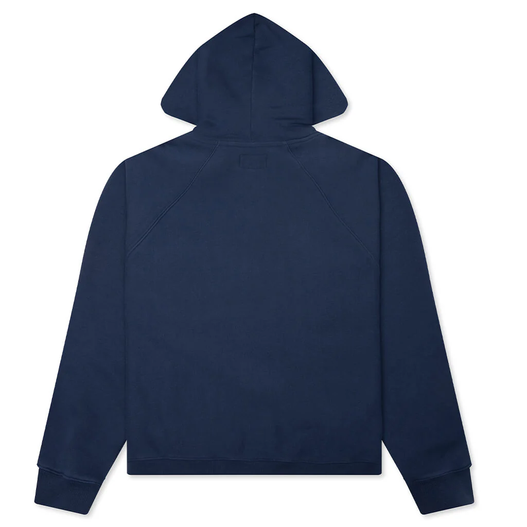 Raglan Zip Hoodie - Navy - Image 2