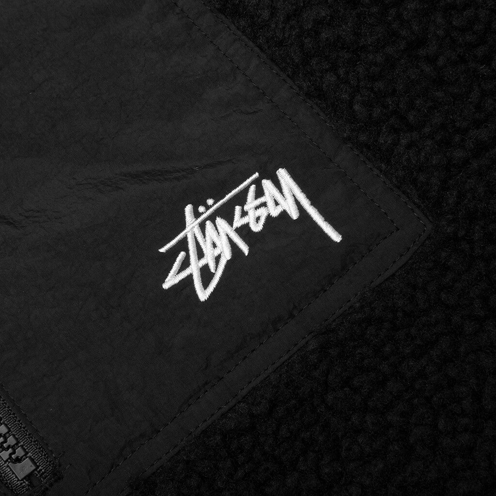 Sherpa Reversible Vest - Black - Image 3