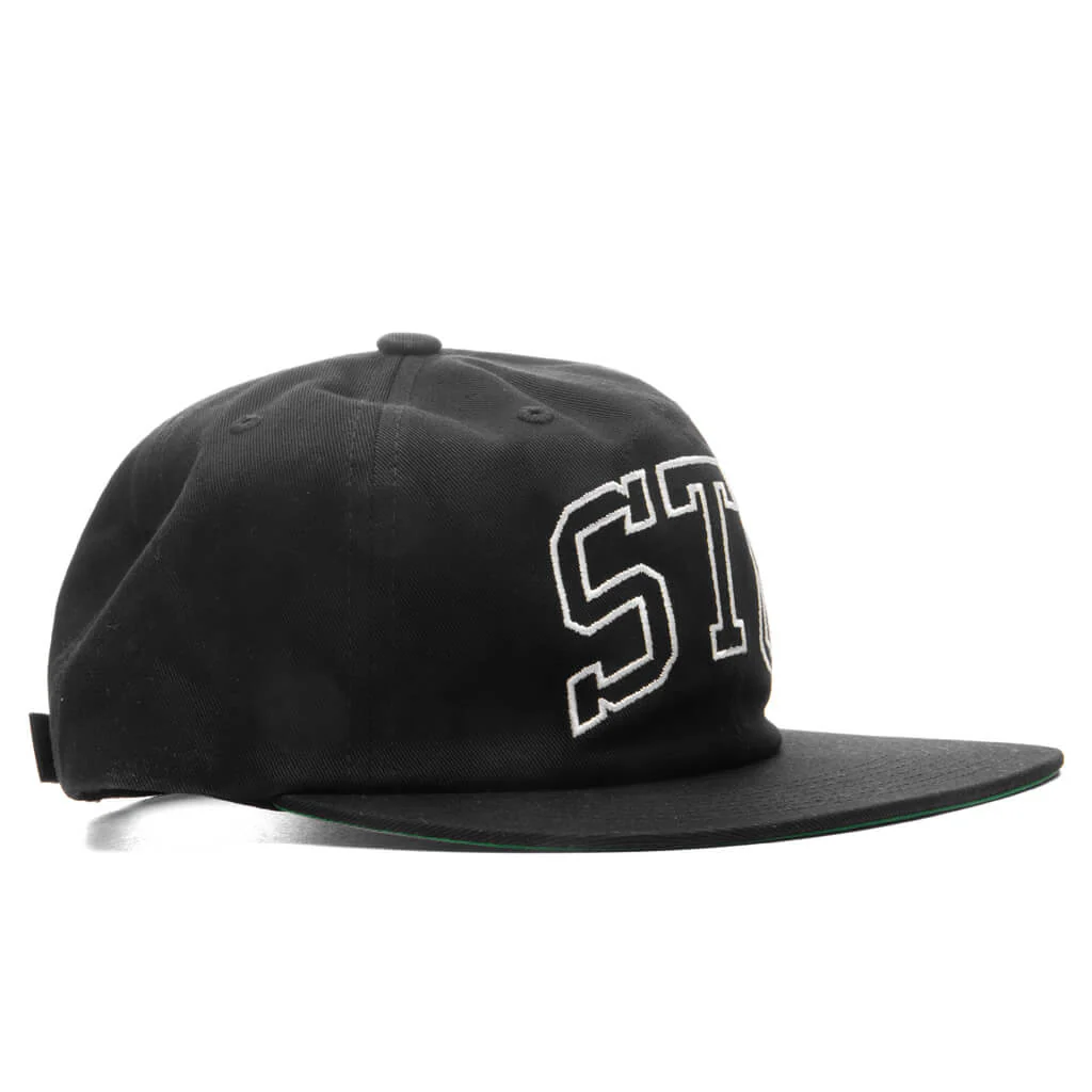 Stu Arch Strapback Cap - Shadow Black - Image 3