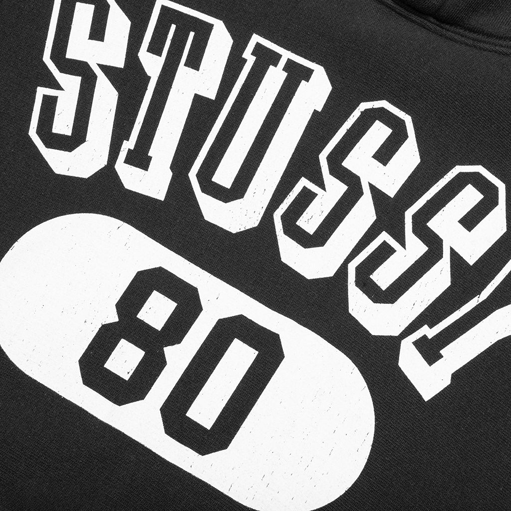 Stussy 80 Relaxed Hood - Washed Black - Image 4