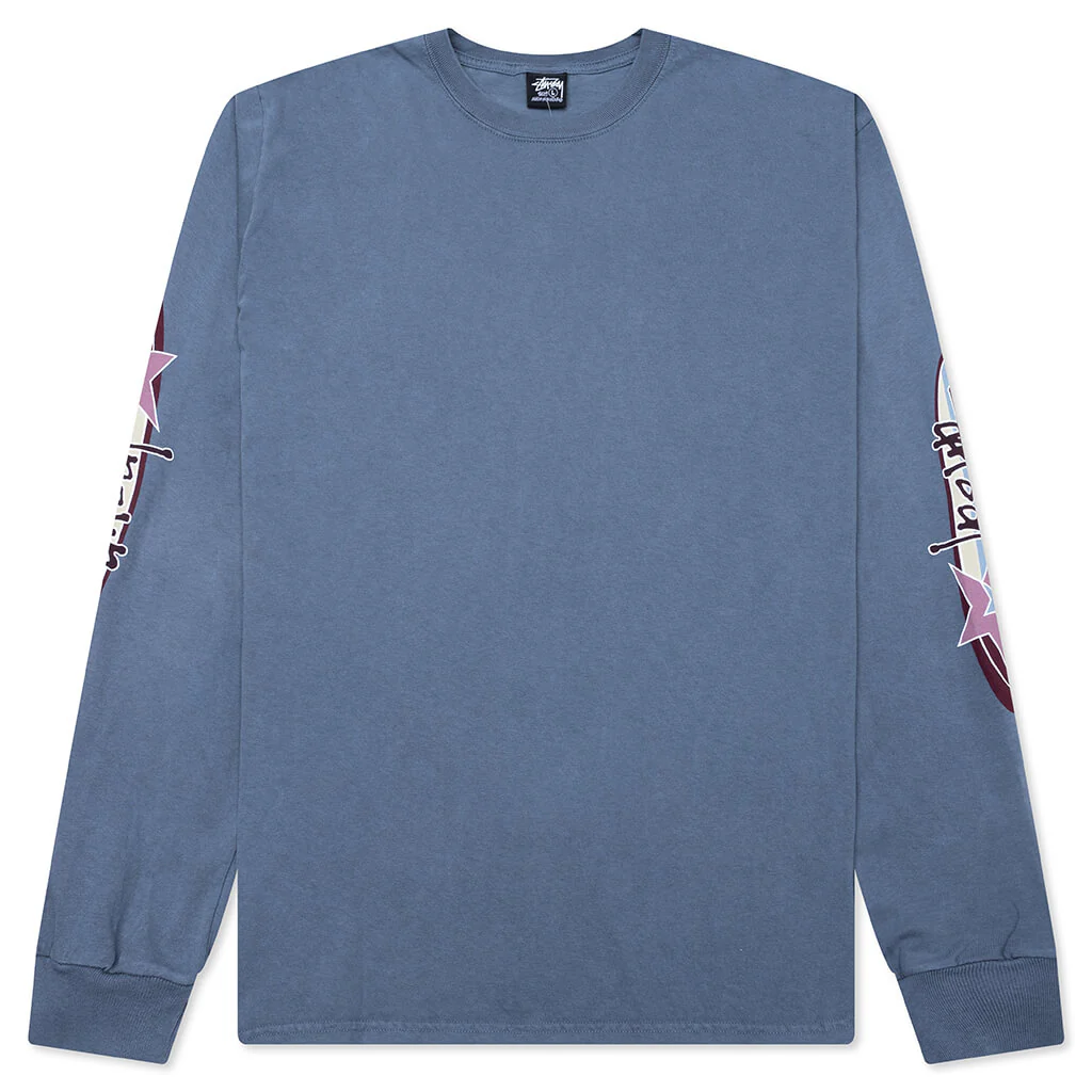 Two Star Pigment Dyed L/S Tee - Navy