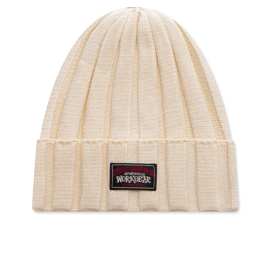 Workwear Cuff Beanie - Ivory
