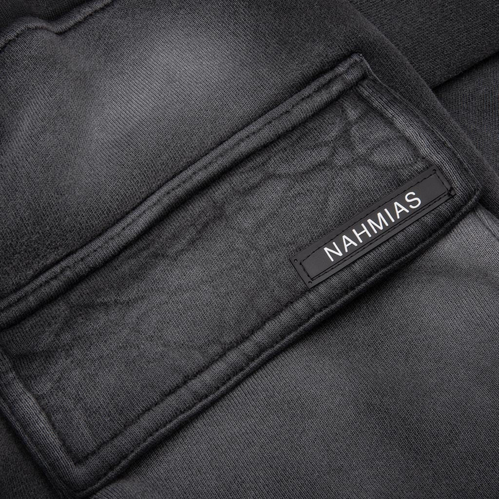 Sunfade Logo Cargo Sweatpant - Faded Black - Image 4