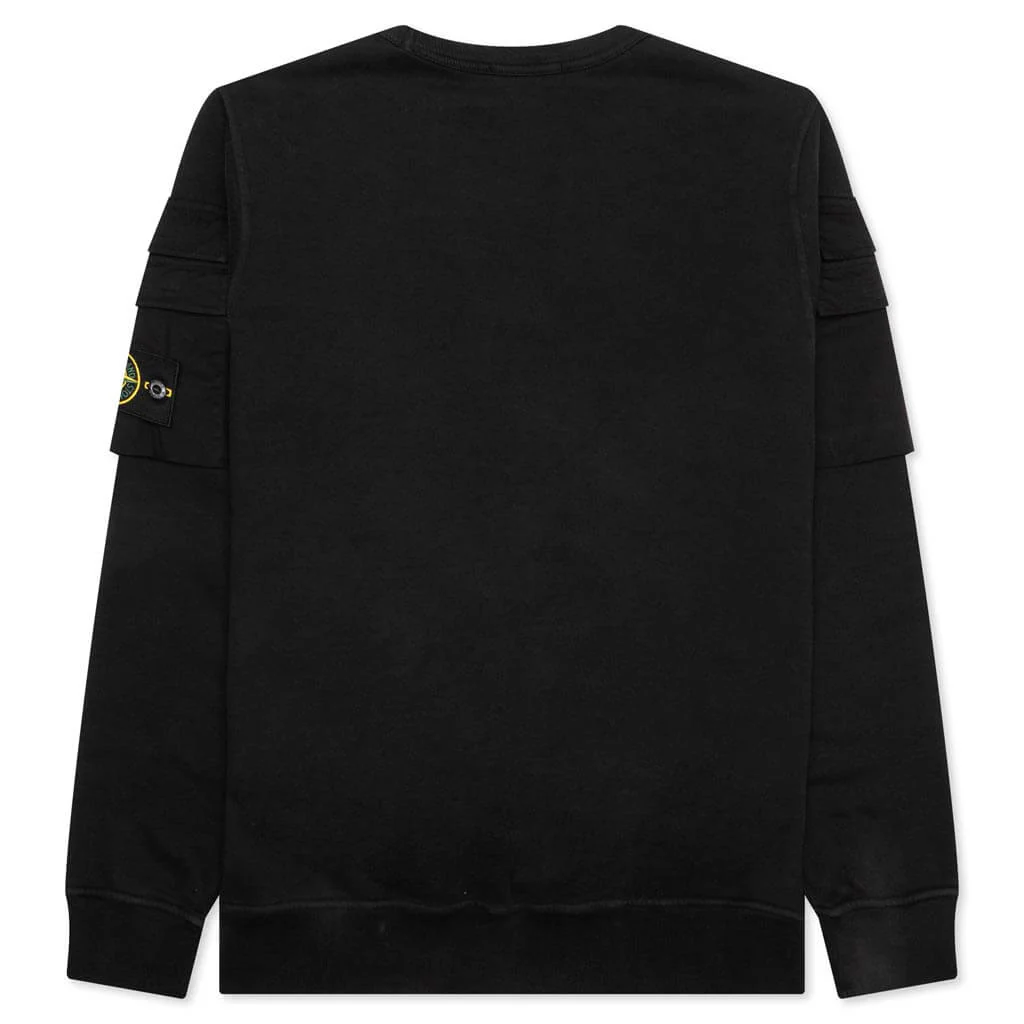 Pocket Sweatshirt - Black - Image 2