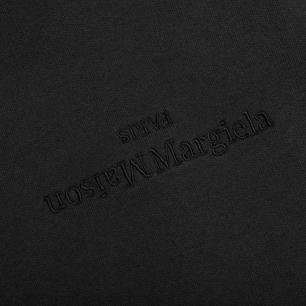Tonal Upside Down Logo Hoodie - Washed Black/Tonal Embroidery - Image 3
