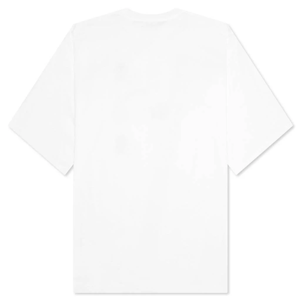 Organic Cotton T-Shirt With Marni Dripping Print - Lily White - Image 2