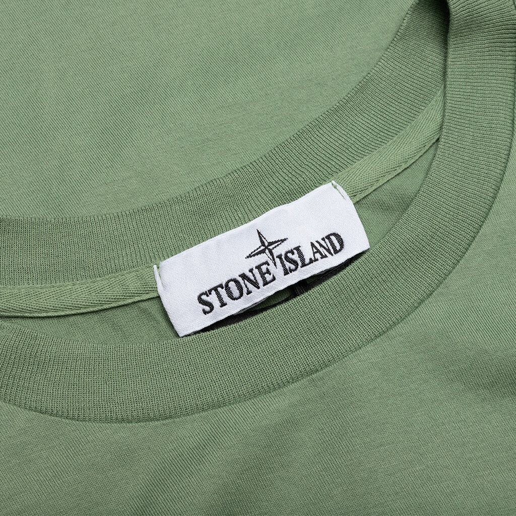 Compass Patch Logo S/S T-Shirt - Sage - Image 3