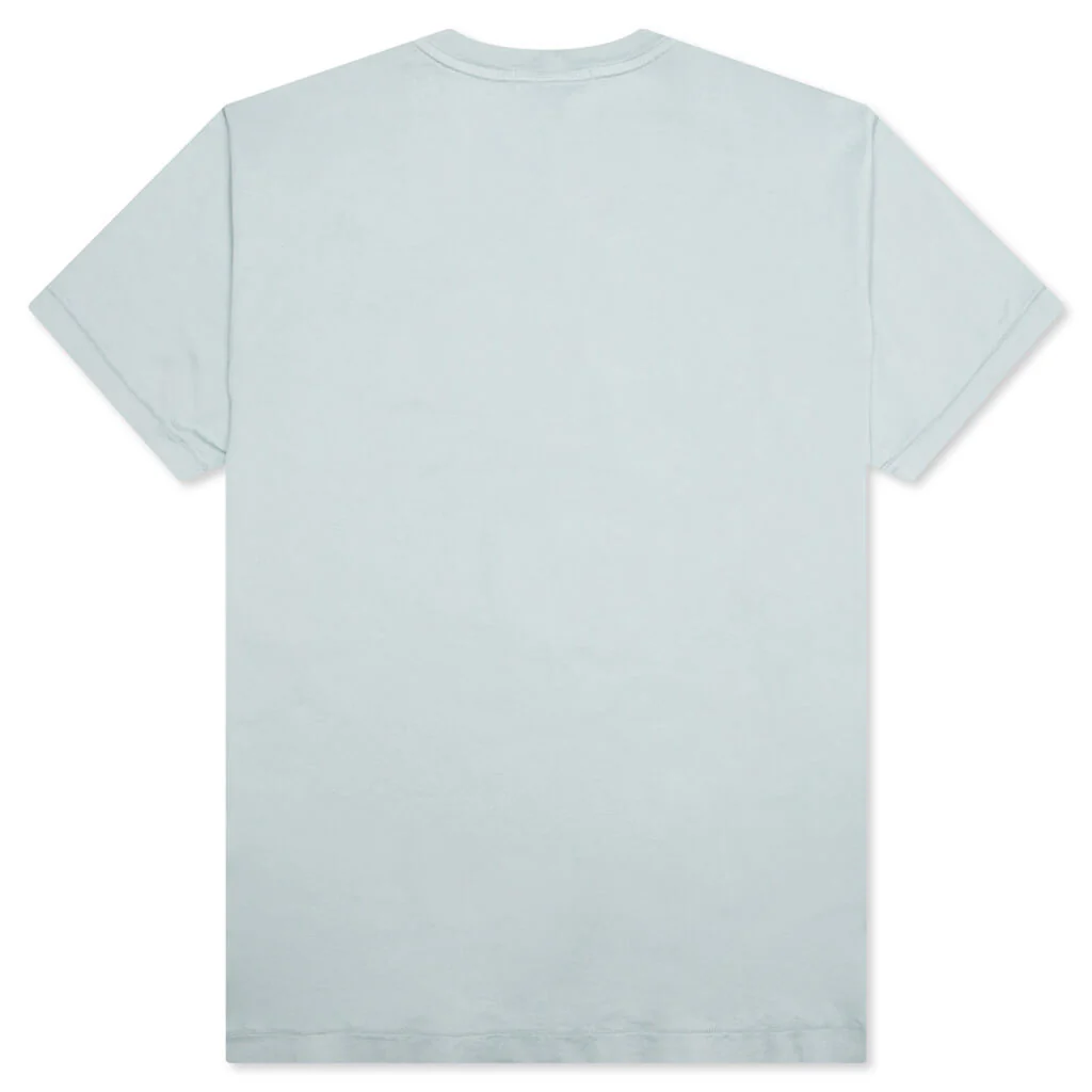 Compass Patch Logo S/S T-Shirt - Sky Blue - Image 2