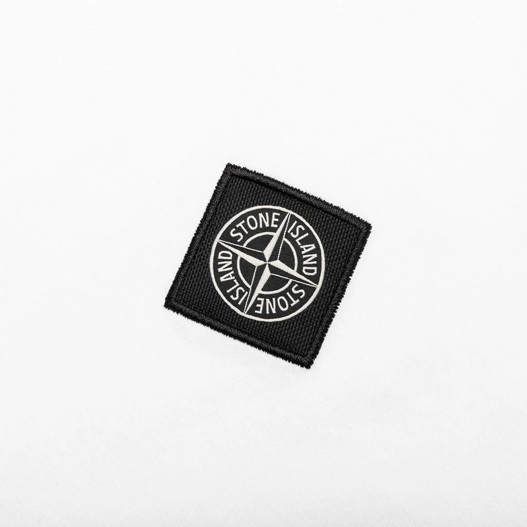 Compass Patch Logo S/S T-Shirt - White - Image 3