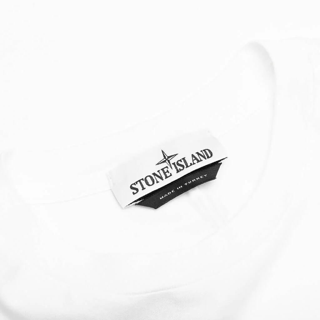 Compass Patch Logo S/S T-Shirt - White - Image 4