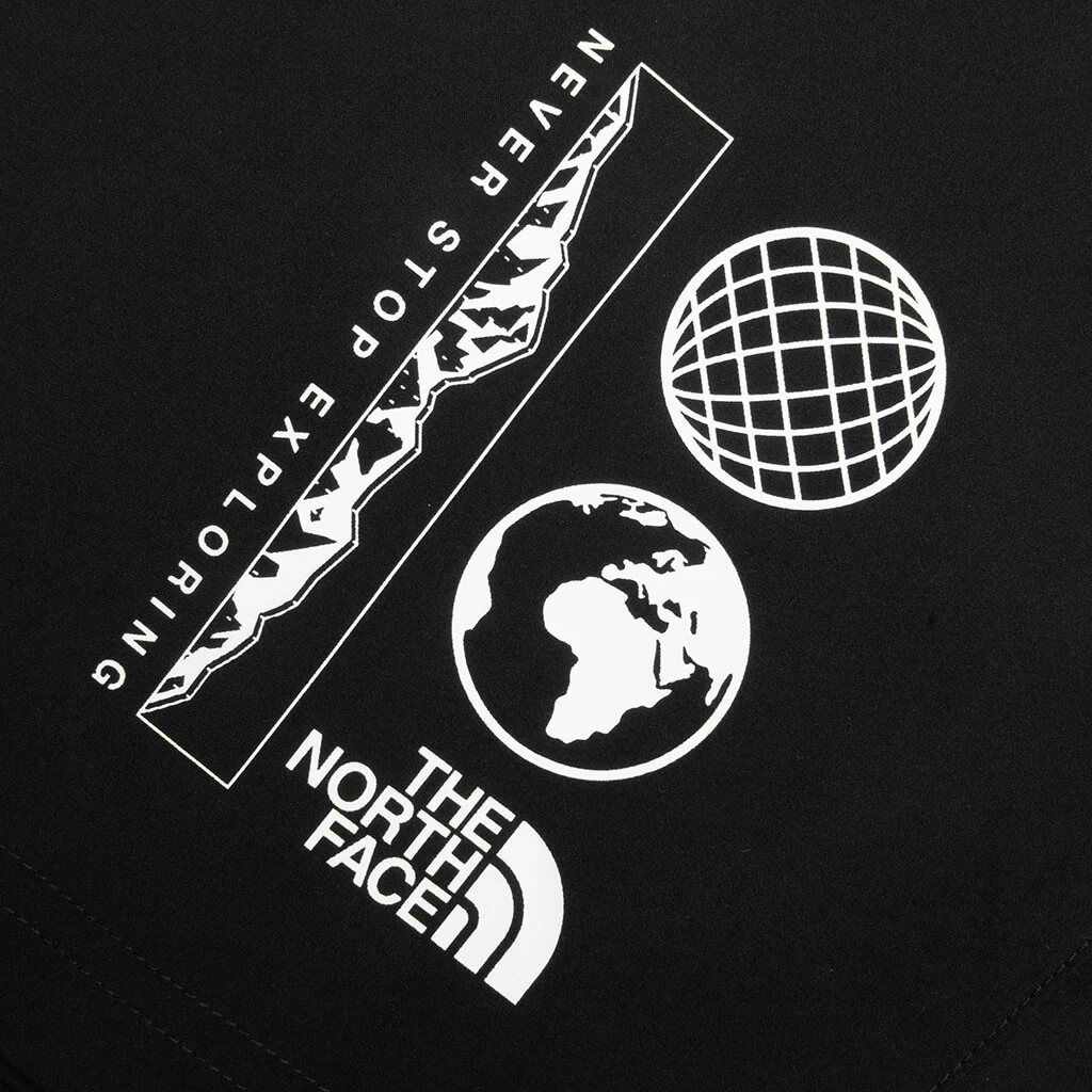 24/7 7' Graphic Shorts - Black - Image 4
