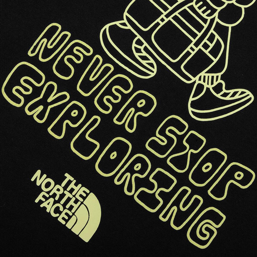 Alien Relaxed S/S Graphic Tee - Black - Image 4