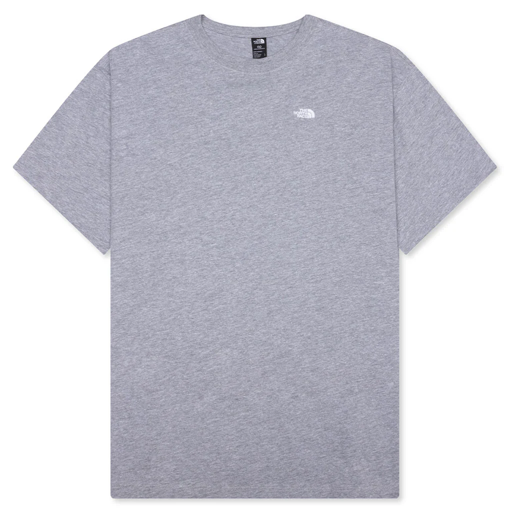 Essential Simple Dome Oversized S/S Tee - Pale Grey Heather