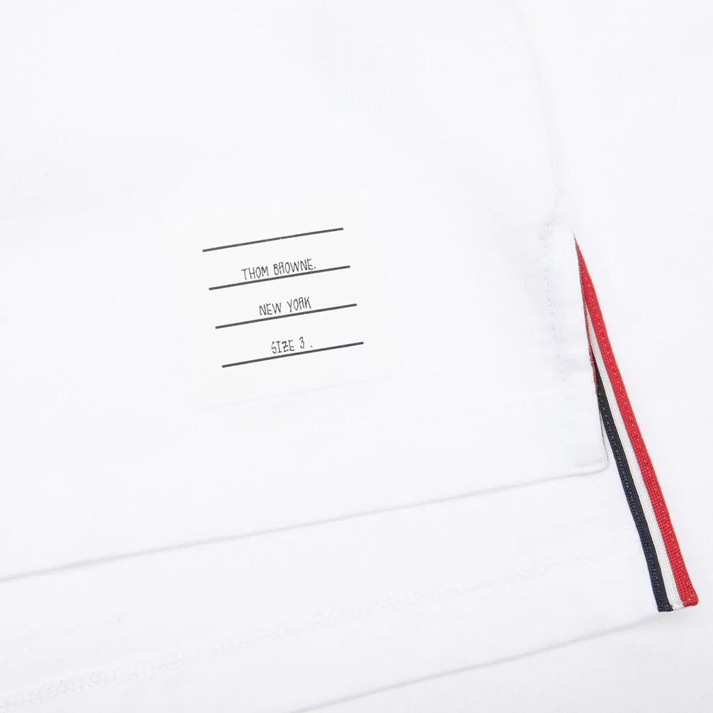 Midweight Jersey Stripe S/S Tee - White - Image 3