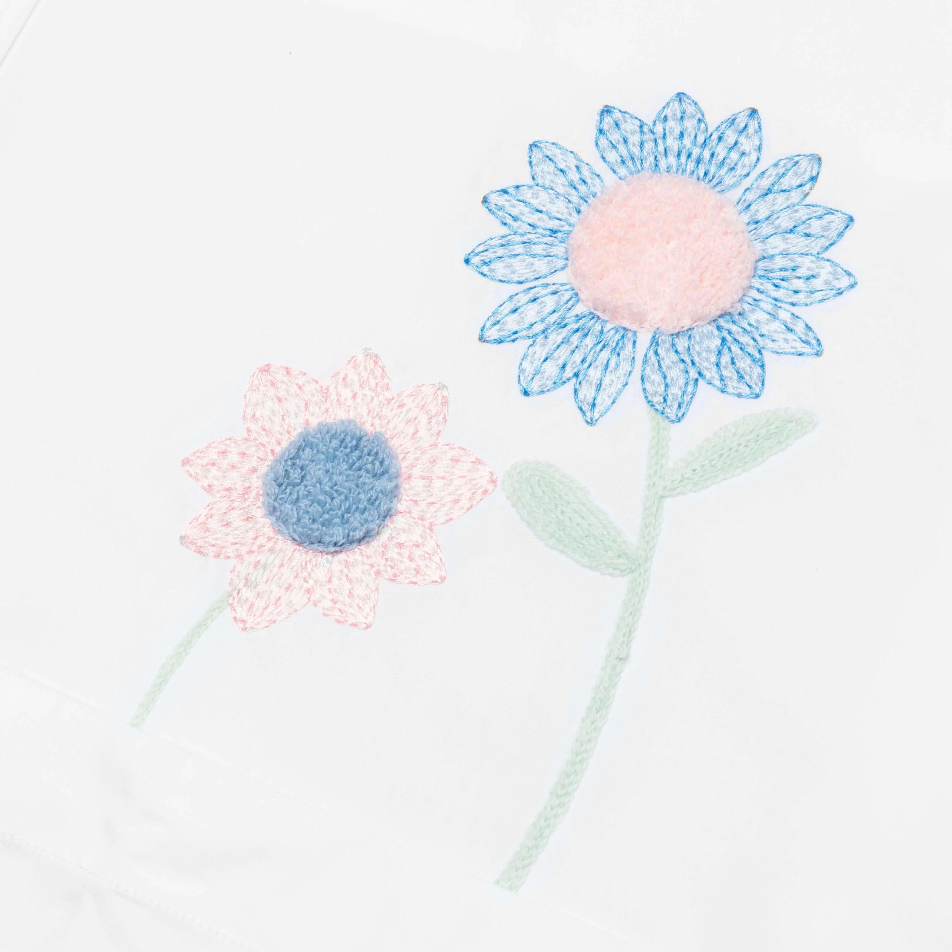 Oversized L/S Shirt w/ All Over Embroidery - White - Image 3