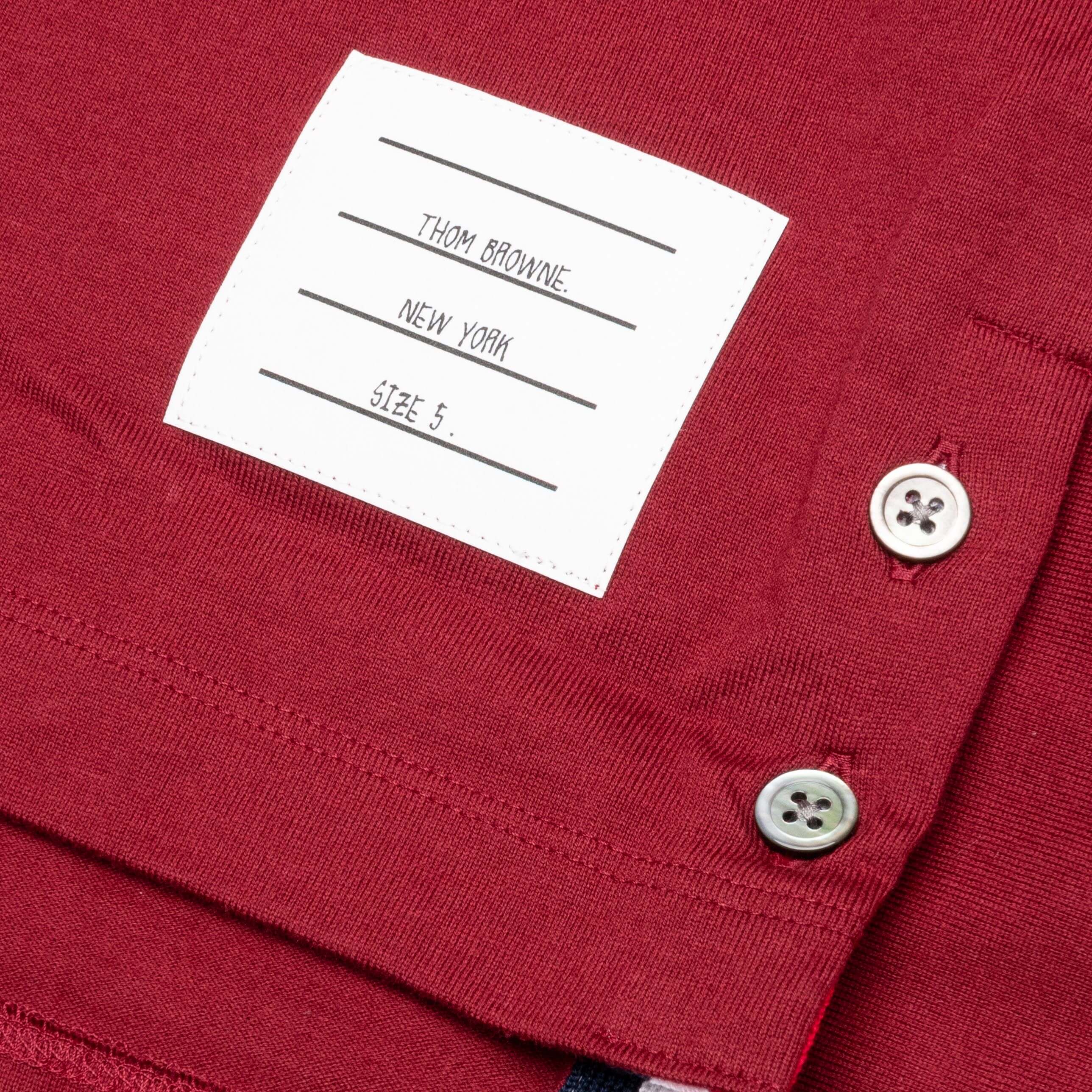 S/S Ringer Tee - Dark Red - Image 3