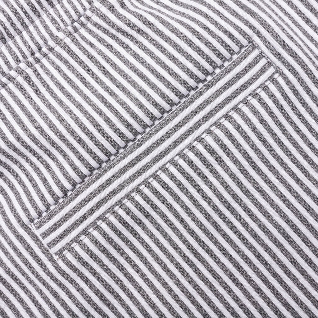 Seersucker Loopback Sweatshorts - Light Grey - Image 4