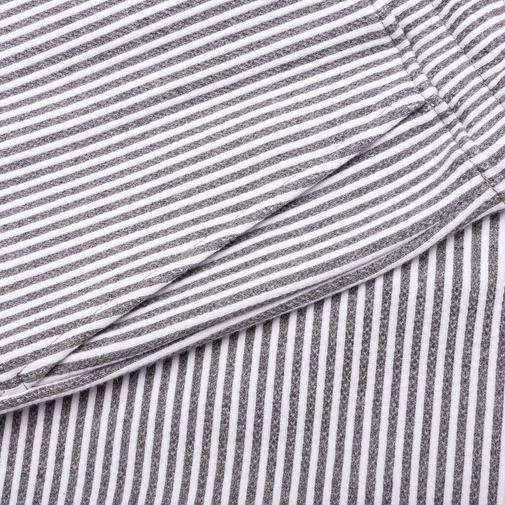 Seersucker Loopback Sweatshorts - Light Grey - Image 6