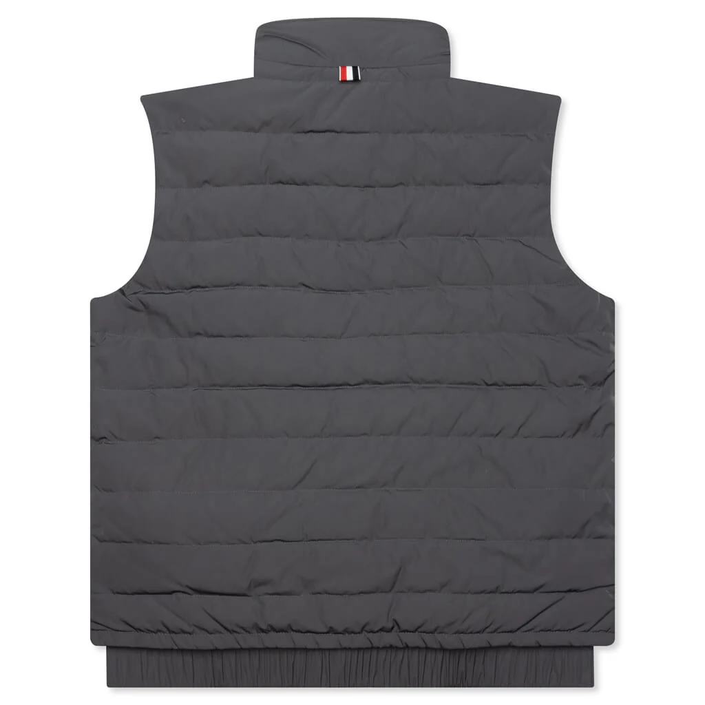 4Bar in Poly Twill Down Filled Ski Vest - Medium Grey - Image 2