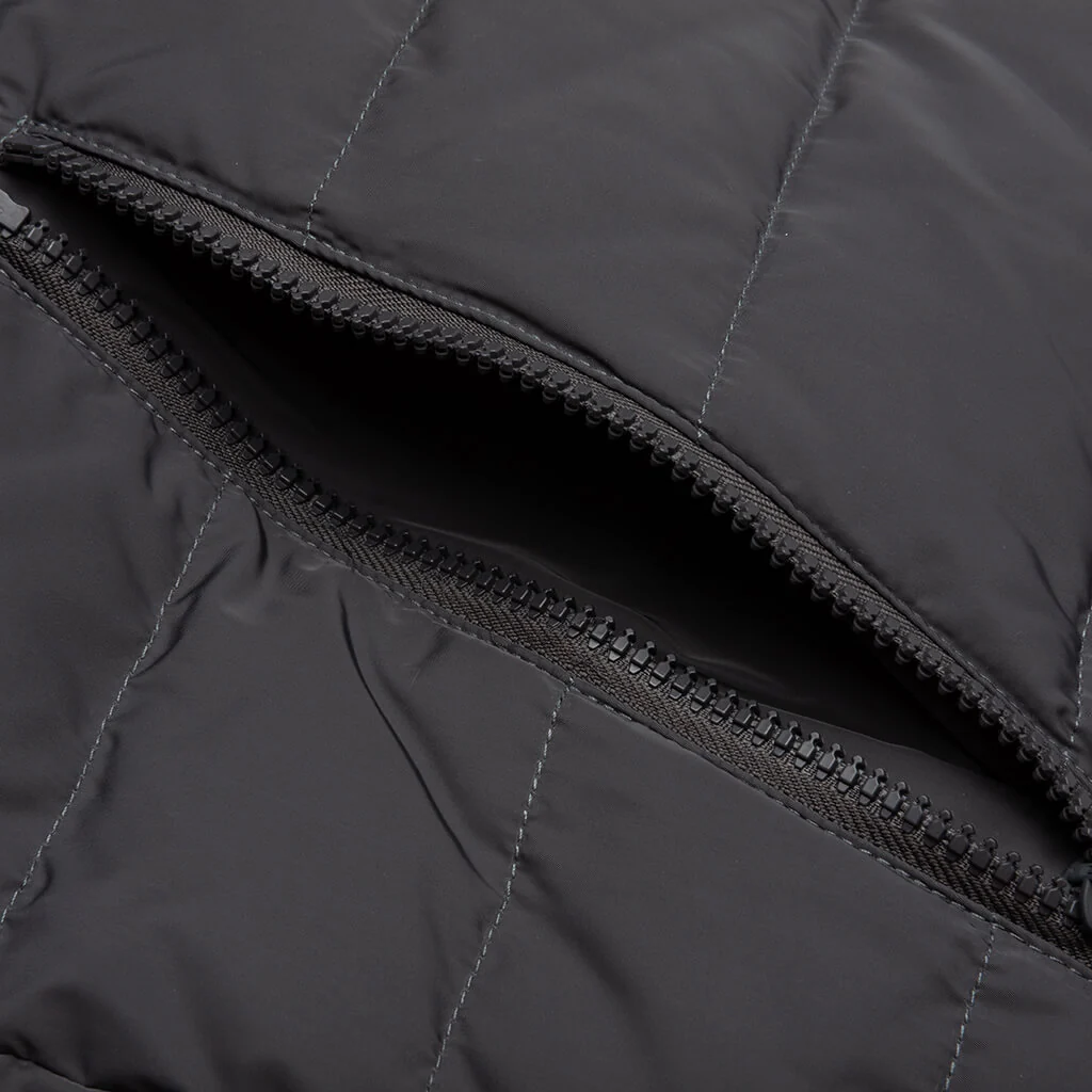 4Bar in Poly Twill Down Filled Ski Vest - Medium Grey - Image 3