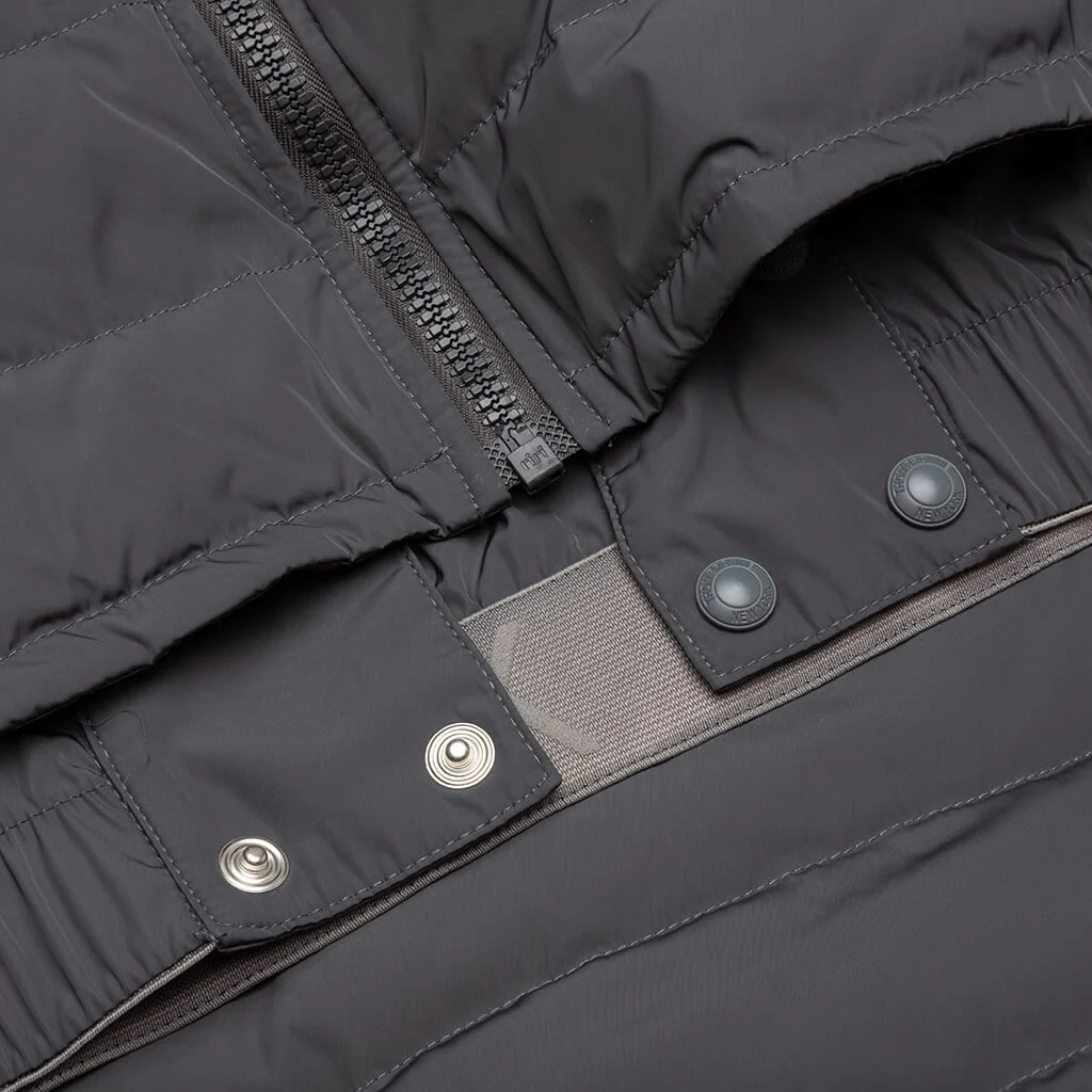 4Bar in Poly Twill Down Filled Ski Vest - Medium Grey - Image 4