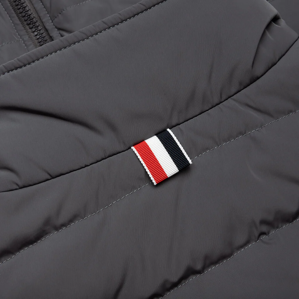 4Bar in Poly Twill Down Filled Ski Vest - Medium Grey - Image 5