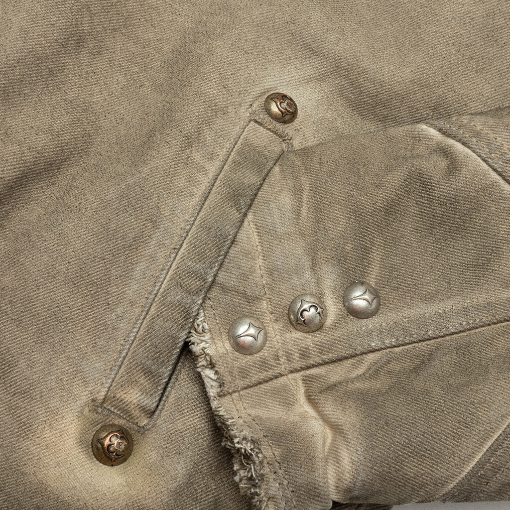 Washed Work Jacket - Beige - Image 3