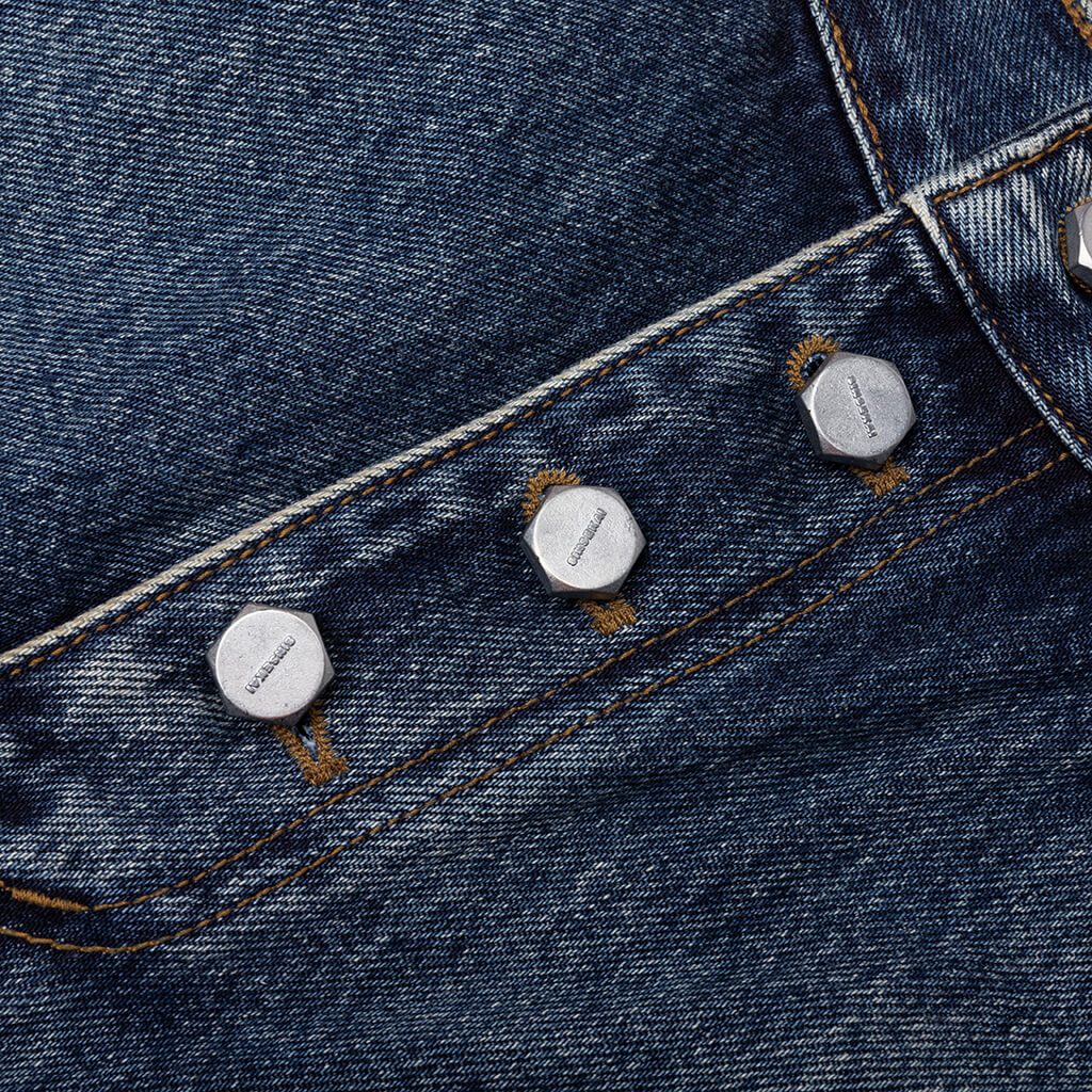 Tribal Denim Pants - Blue - Image 3