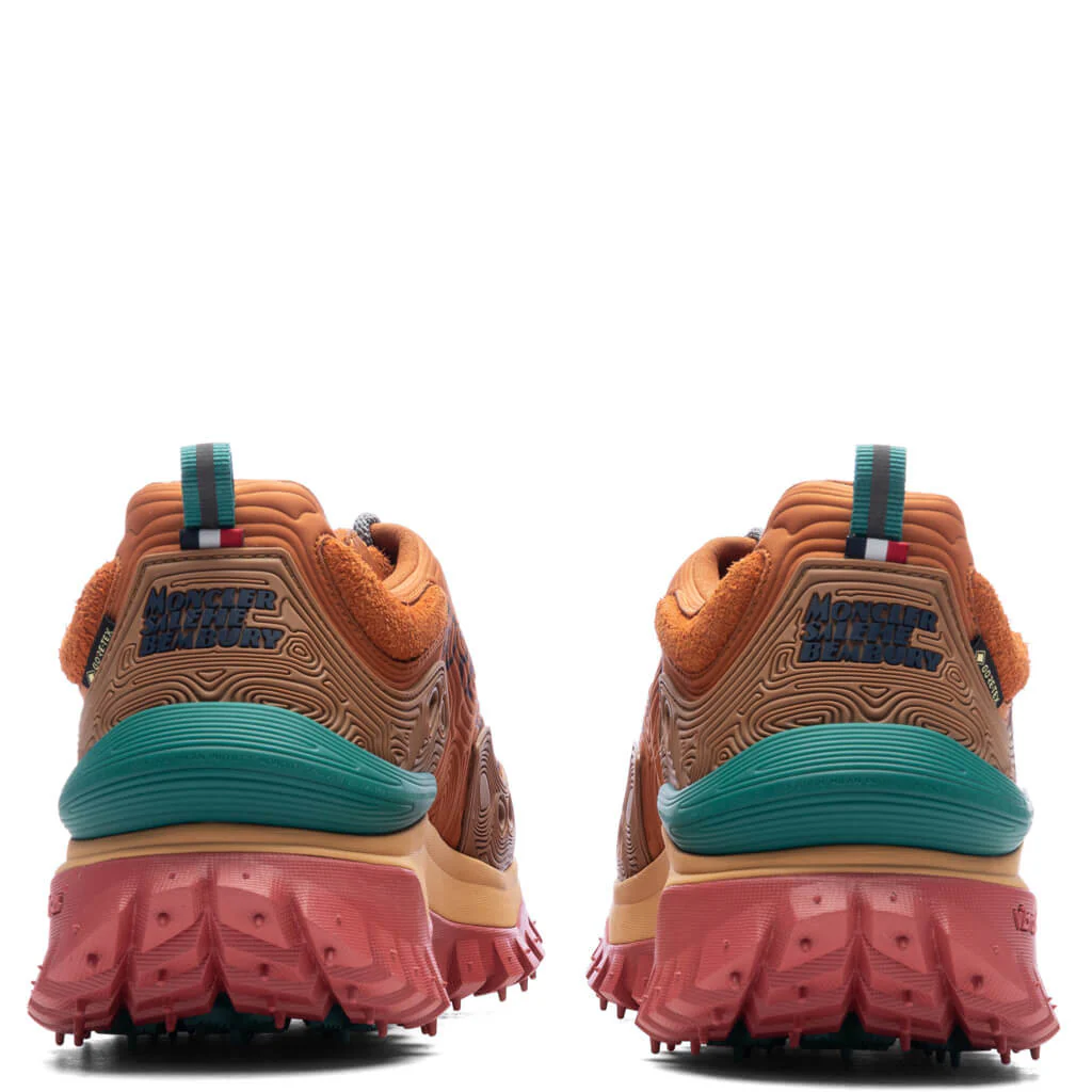 Moncler Genius x Salehe Bembury Trailgrip Grain Sneakers - Orange - Image 4