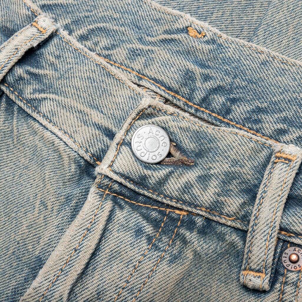 Loose Fit Jeans - Blue/Beige - Image 4