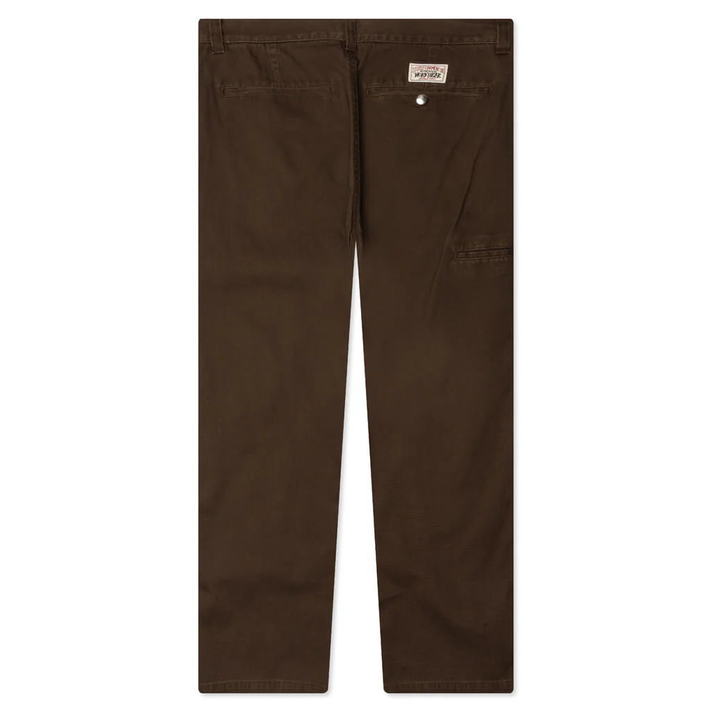Twill Workgear Trouser - Brown - Image 2