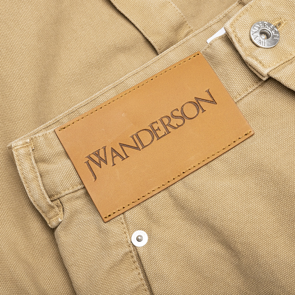 Twisted Workwear Shorts - Beige - Image 3