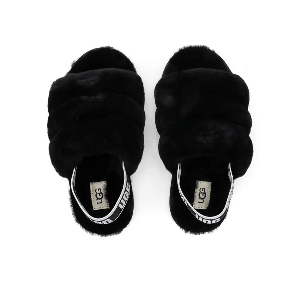 Toddlers Fluff Yeah Slide - Black - Image 4
