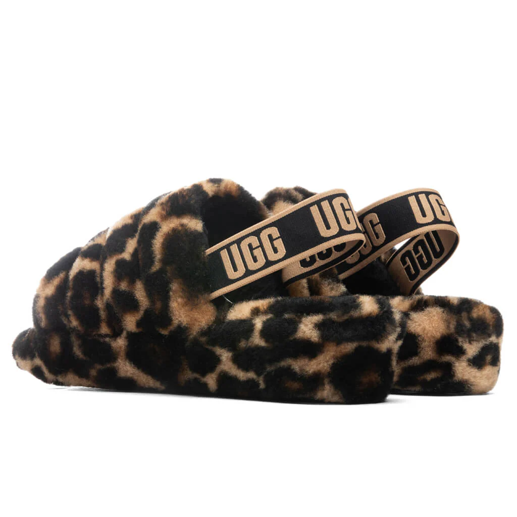 Women's Fluff Yeah Slide Panther Print - Butterscotch - Image 3
