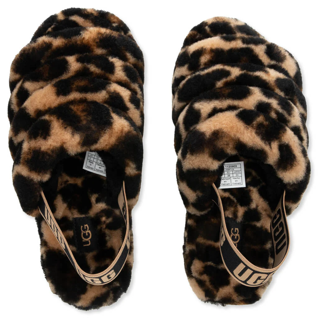 Women's Fluff Yeah Slide Panther Print - Butterscotch - Image 4