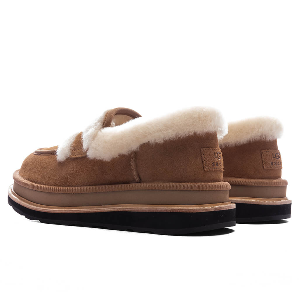 UGG x Sacai Women's Loafer - Chestnut - Image 3