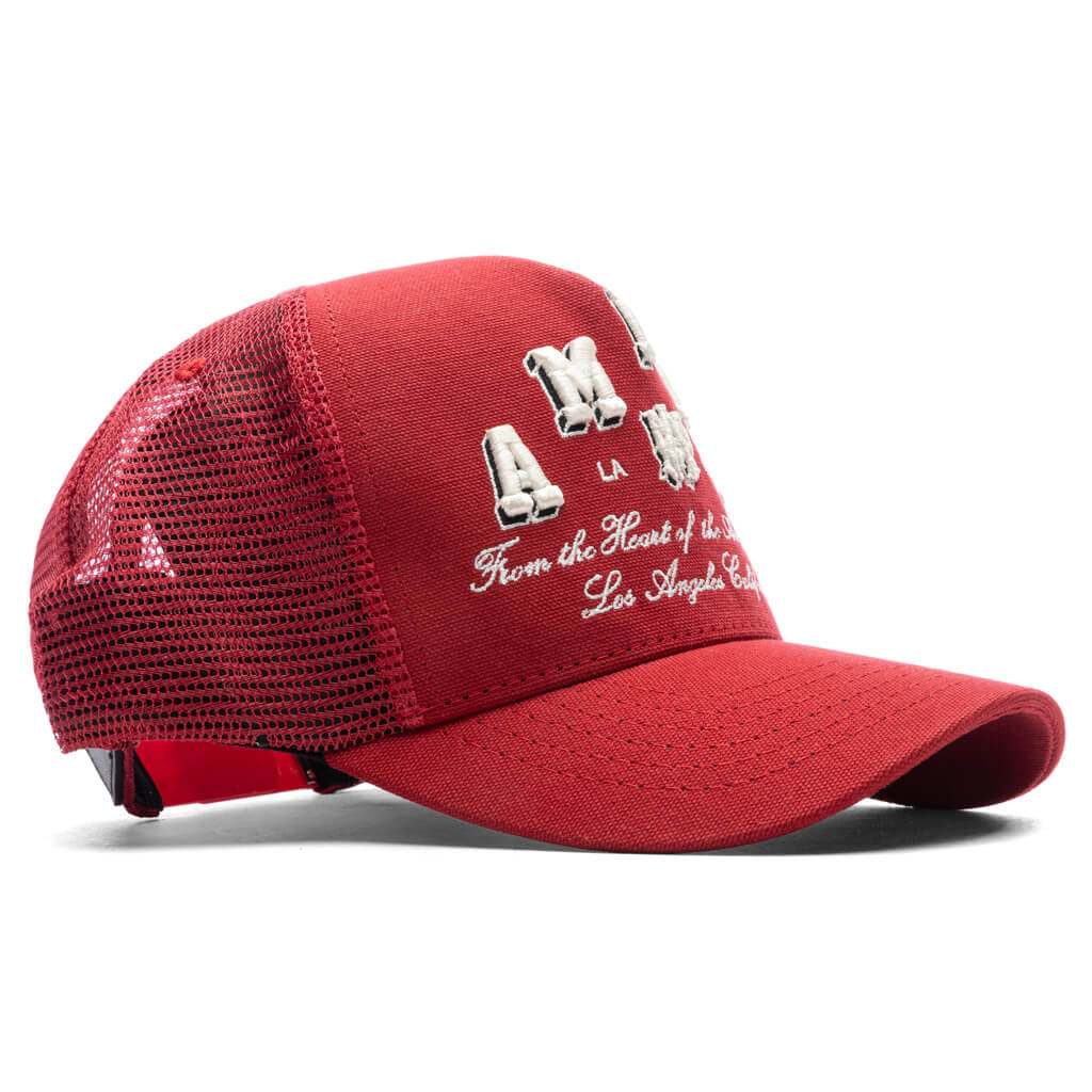 Varsity Trucker Hat - Red - Image 3