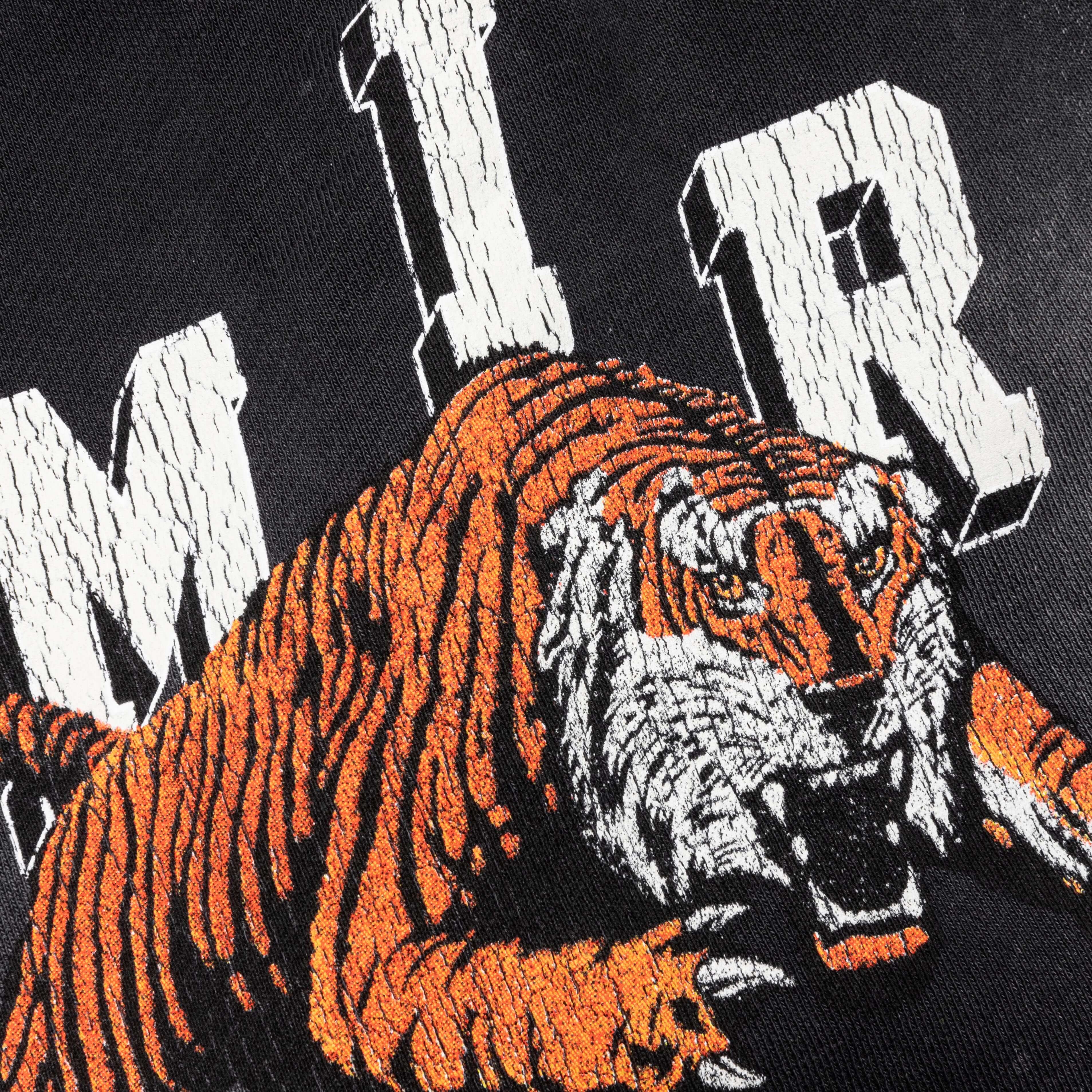Vintage Tiger Sweatshort - Black - Image 3