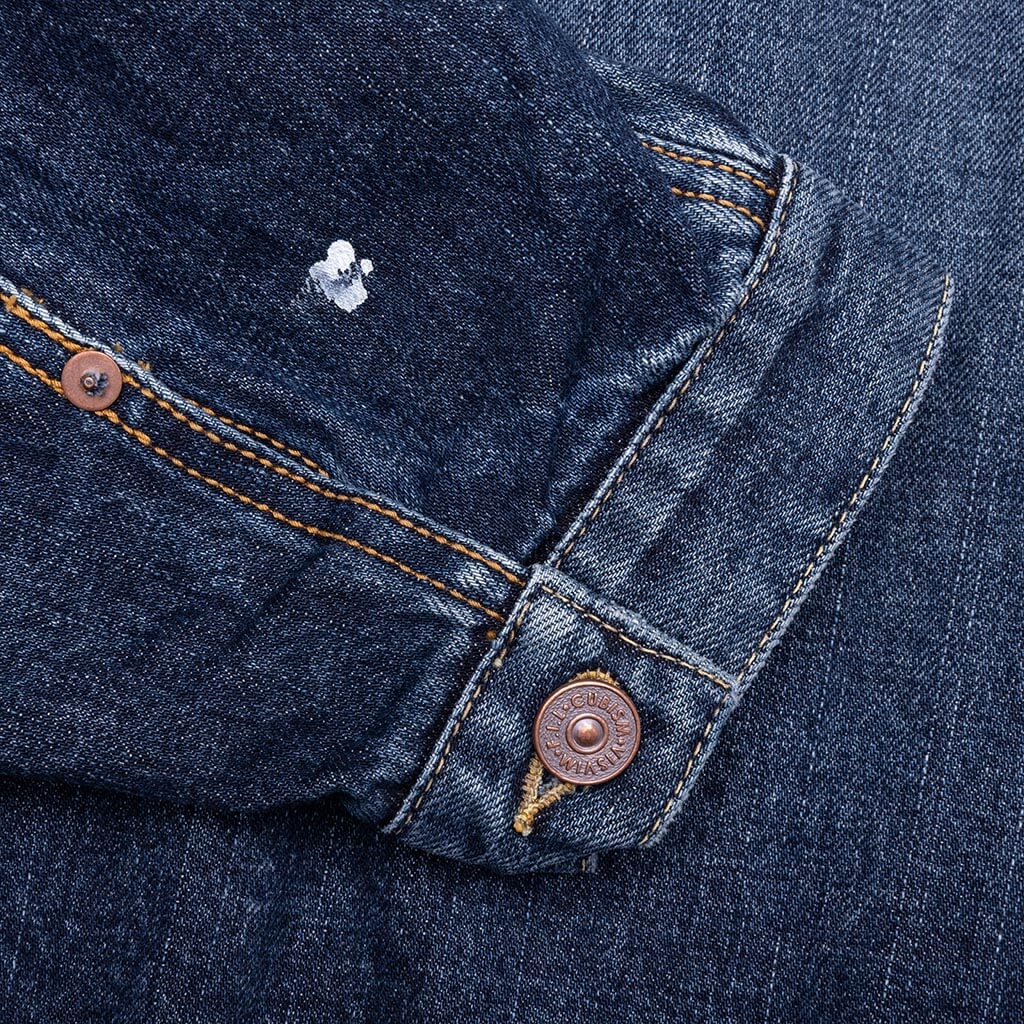101XX S/S Damaged Jacket - Indigo - Image 4