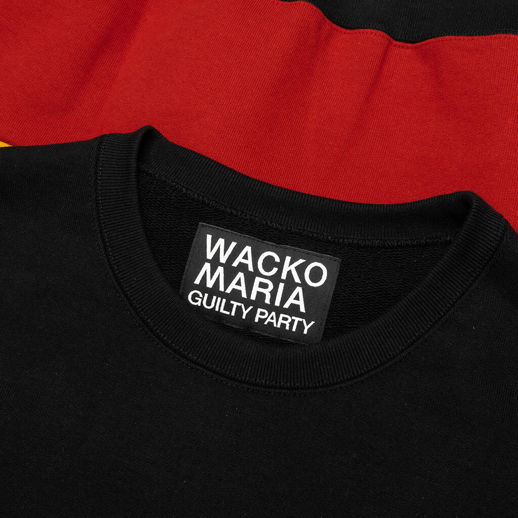 Heavy Weight Crewneck Sweatshirt Type-4 - Black - Image 4