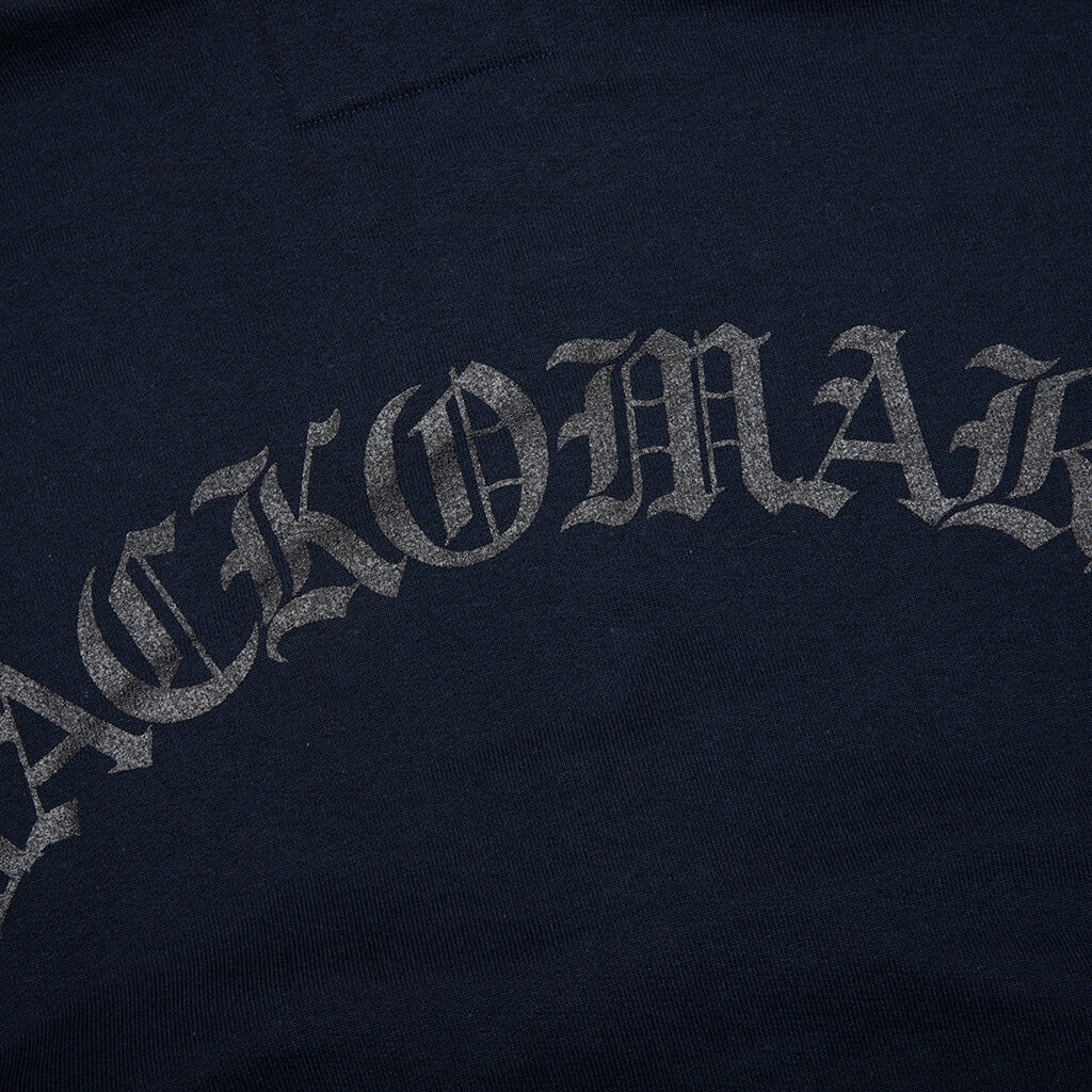 Heavyweight Full Zip Hooded Sweatshirt Type 2 - Navy - Image 4