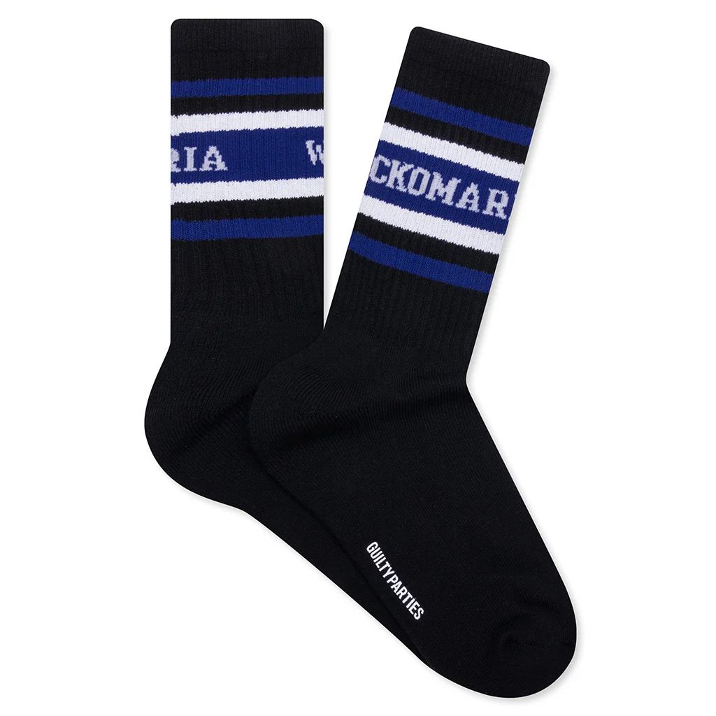 Skater Socks Type 1 - Black/Blue